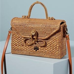 Women’s Anthropologie Bag Bailey Rattan Crossbody Bag Woven Wicker Purse